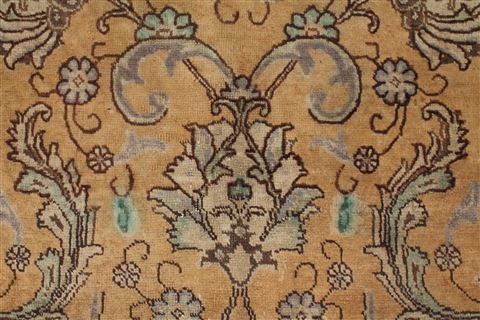 Tabriz Purple Square Hand Knotted 97 X 102 Area Rug 400-17119 Image 10