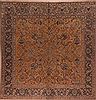 Tabriz Purple Square Hand Knotted 97 X 102  Area Rug 400-17119 Thumb 0
