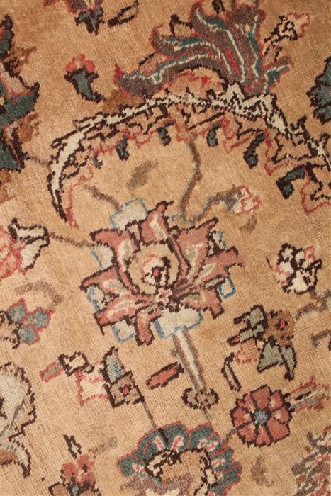 Tabriz Beige Hand Knotted 98 X 131 Area Rug 400-17121 Image 17