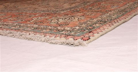 Tabriz Beige Hand Knotted 98 X 131 Area Rug 400-17121 Image 18