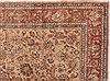 Tabriz Beige Hand Knotted 98 X 131  Area Rug 400-17121 Thumb 4