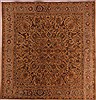 Tabriz Yellow Square Hand Knotted 91 X 95  Area Rug 400-17123 Thumb 0