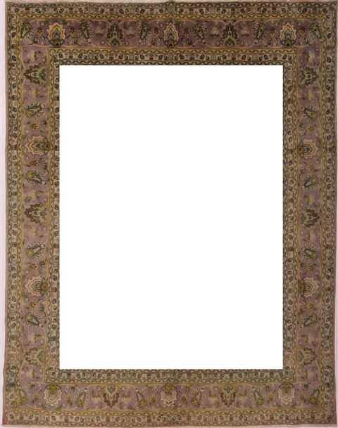 Tabriz Purple Hand Knotted 911 X 1210 Area Rug 400-17125 Image 21