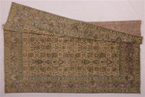 Tabriz Purple Hand Knotted 911 X 1210 Area Rug 400-17125 Image 6