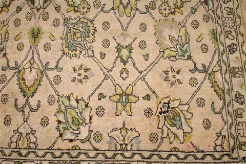 Tabriz Purple Hand Knotted 911 X 1210 Area Rug 400-17125 Image 7