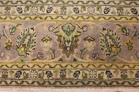 Tabriz Purple Hand Knotted 911 X 1210 Area Rug 400-17125 Image 8