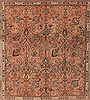 Tabriz Orange Square Hand Knotted 911 X 114  Area Rug 400-17126 Thumb 20