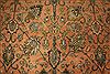 Tabriz Orange Square Hand Knotted 911 X 114  Area Rug 400-17126 Thumb 4