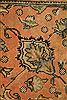 Tabriz Orange Square Hand Knotted 911 X 114  Area Rug 400-17126 Thumb 6