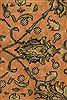 Tabriz Orange Square Hand Knotted 911 X 114  Area Rug 400-17126 Thumb 7