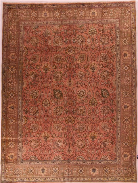Tabriz Purple Hand Knotted 910 X 131 Area Rug 400-17127 Image 0