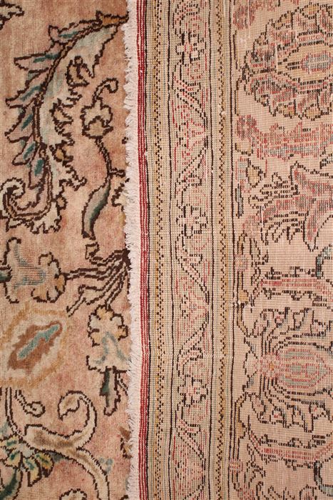 Tabriz Purple Square Hand Knotted 98 X 115 Area Rug 400-17128 Image 18