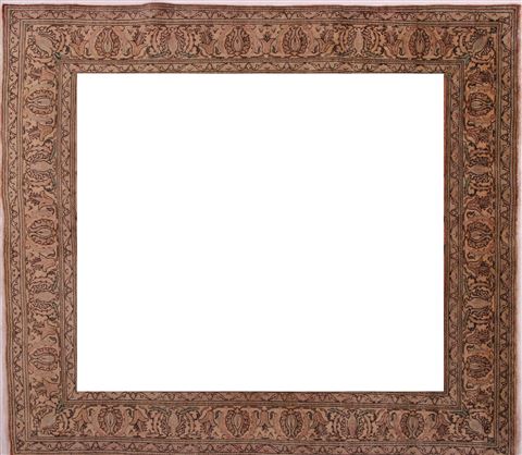Tabriz Purple Square Hand Knotted 98 X 115 Area Rug 400-17128 Image 2