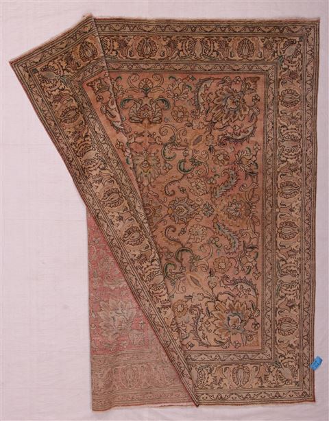 Tabriz Purple Square Hand Knotted 98 X 115 Area Rug 400-17128 Image 5