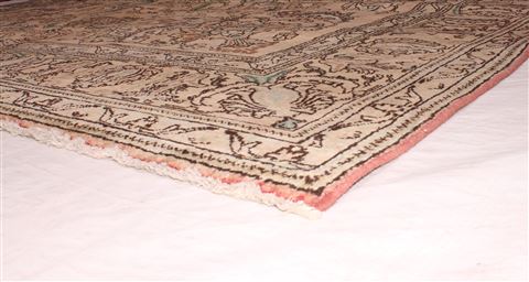 Tabriz Purple Square Hand Knotted 98 X 115 Area Rug 400-17128 Image 8