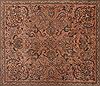 Tabriz Purple Square Hand Knotted 98 X 115  Area Rug 400-17128 Thumb 4