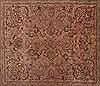 Tabriz Purple Square Hand Knotted 98 X 115 Area Rug 400-17128 Thumb 4
