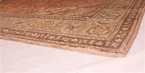 Tabriz Red Hand Knotted 910 X 130 Area Rug 400-17129 Image 14