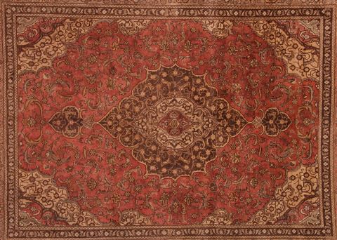 Tabriz Red Hand Knotted 910 X 130 Area Rug 400-17129 Image 6