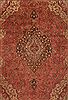 Tabriz Red Hand Knotted 910 X 130 Area Rug 400-17129 Thumb 5