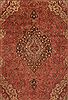 Tabriz Red Hand Knotted 910 X 130  Area Rug 400-17129 Thumb 5