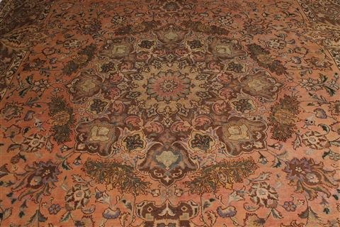 Tabriz Purple Hand Knotted 98 X 135 Area Rug 400-17131 Image 14