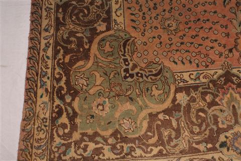 Tabriz Purple Hand Knotted 98 X 135 Area Rug 400-17131 Image 15