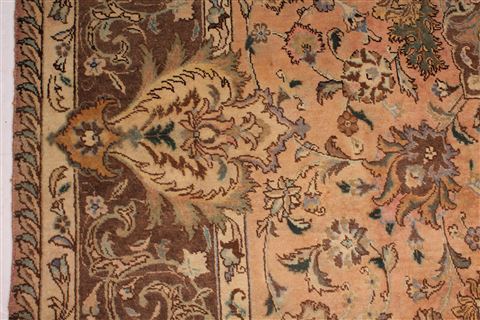 Tabriz Purple Hand Knotted 98 X 135 Area Rug 400-17131 Image 16