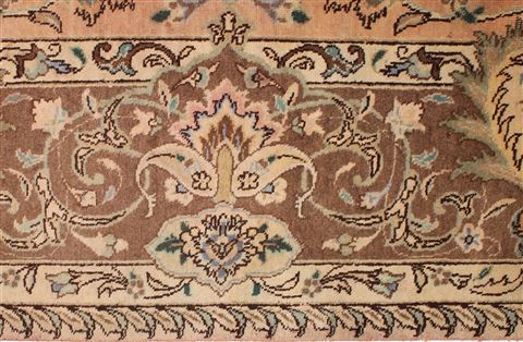 Tabriz Purple Hand Knotted 98 X 135 Area Rug 400-17131 Image 18