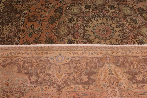 Tabriz Purple Hand Knotted 98 X 135 Area Rug 400-17131 Image 19