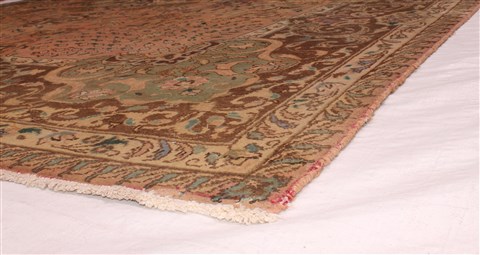 Tabriz Purple Hand Knotted 98 X 135 Area Rug 400-17131 Image 5