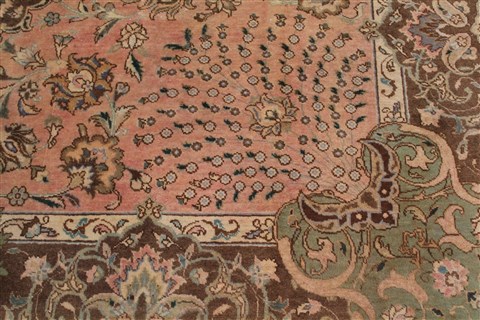 Tabriz Purple Hand Knotted 98 X 135 Area Rug 400-17131 Image 6