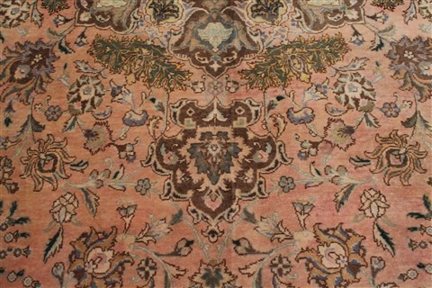 Tabriz Purple Hand Knotted 98 X 135 Area Rug 400-17131 Image 7