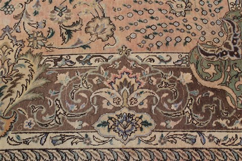 Tabriz Purple Hand Knotted 98 X 135 Area Rug 400-17131 Image 9