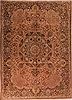 Tabriz Purple Hand Knotted 98 X 135  Area Rug 400-17131 Thumb 0