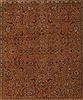 Tabriz Orange Square Hand Knotted 101 X 114 Area Rug 400-17132 Thumb 1