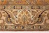 Tabriz Orange Square Hand Knotted 101 X 114 Area Rug 400-17132 Thumb 3