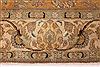 Tabriz Orange Square Hand Knotted 101 X 114  Area Rug 400-17132 Thumb 3