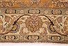 Tabriz Orange Square Hand Knotted 101 X 114 Area Rug 400-17132 Thumb 4