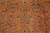 Tabriz Orange Square Hand Knotted 101 X 114 Area Rug 400-17132 Thumb 8