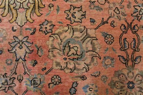 Tabriz Purple Hand Knotted 101 X 140 Area Rug 400-17134 Image 3