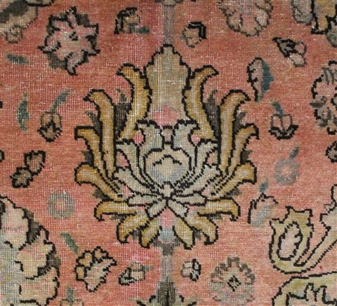 Tabriz Purple Hand Knotted 101 X 140 Area Rug 400-17134 Image 6