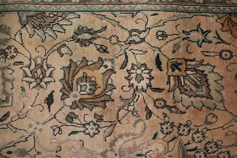 Tabriz Purple Hand Knotted 101 X 130 Area Rug 400-17135 Image 13