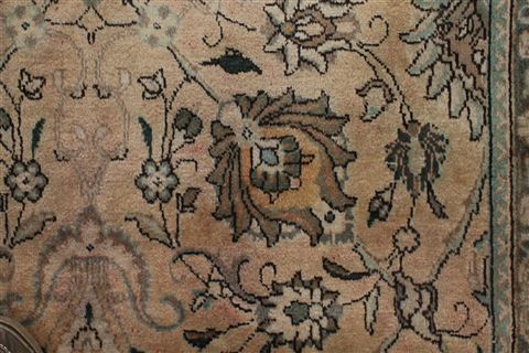 Tabriz Purple Hand Knotted 101 X 130 Area Rug 400-17135 Image 14