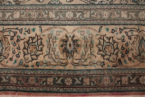 Tabriz Purple Hand Knotted 101 X 130 Area Rug 400-17135 Image 4