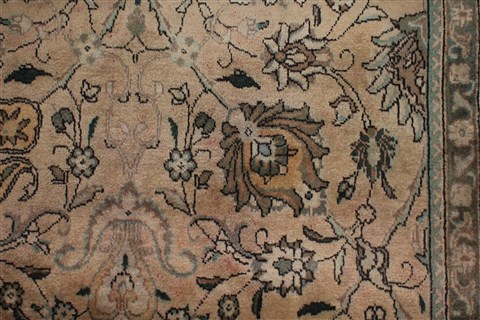 Tabriz Purple Hand Knotted 101 X 130 Area Rug 400-17135 Image 10