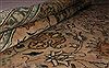 Tabriz Purple Hand Knotted 101 X 130 Area Rug 400-17135 Thumb 19