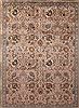 Tabriz Purple Hand Knotted 101 X 130  Area Rug 400-17135 Thumb 22