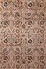 Tabriz Purple Hand Knotted 101 X 130  Area Rug 400-17135 Thumb 1