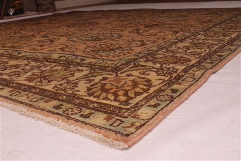 Tabriz Purple Square Hand Knotted 95 X 98 Area Rug 400-17136 Image 10